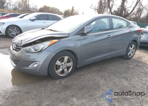 2012 Hyundai Elantra Gls из США, поврежденный, VIN 5NPDH4AEXCH126787